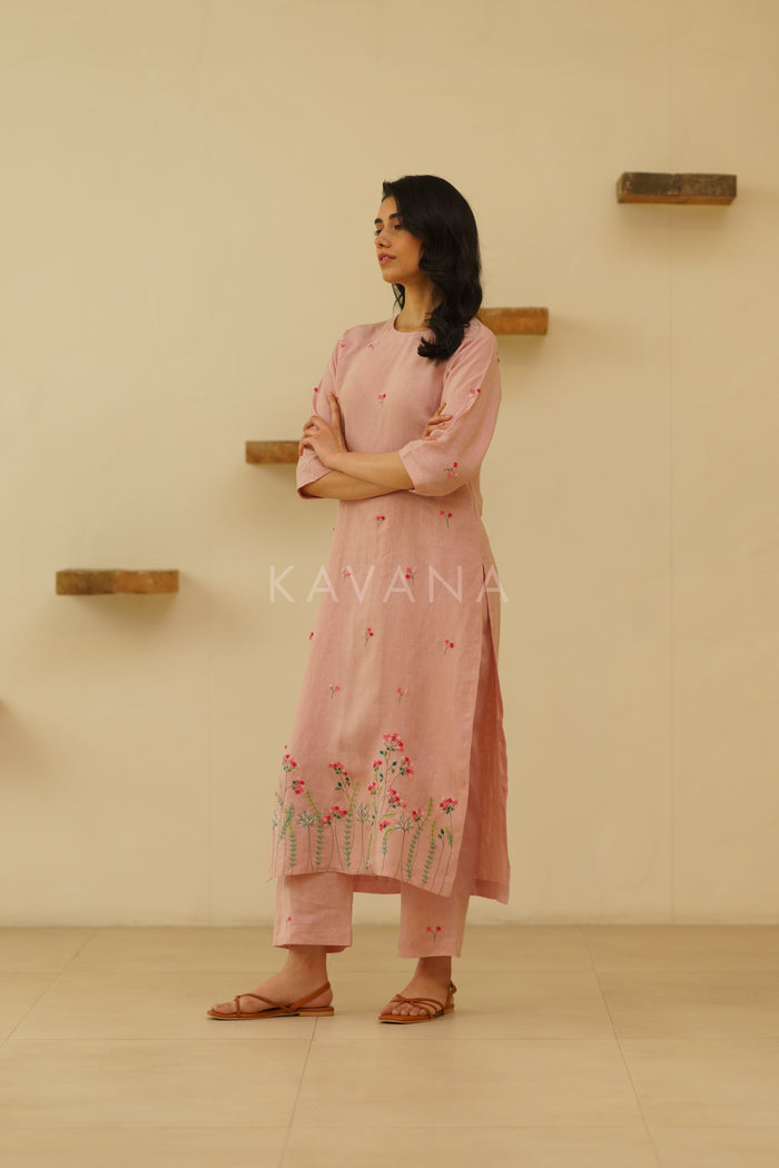 Libas Linen Kurta Set