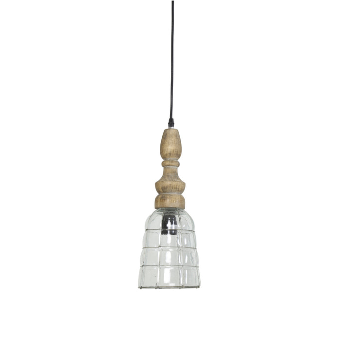 LightMakers 3051084 SACHA Hanging Lamp Glass Metal, Small