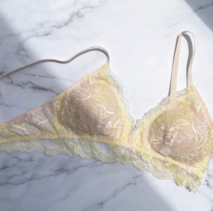 Lily  Triangle Bralette | Yellow