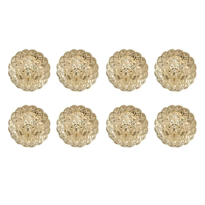 Lion Head Buttons for Clothing and Accessories | 18mm(28L) & 22mm(34L)