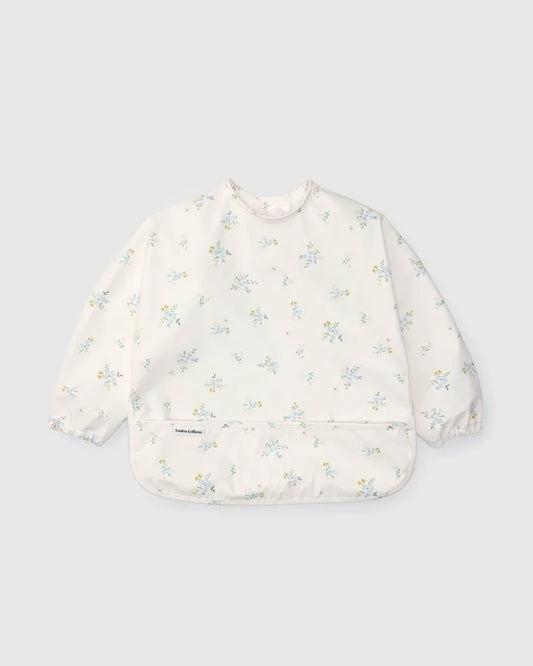 Loulou Lollipop Long Sleeve Bib - Ditsy Floral