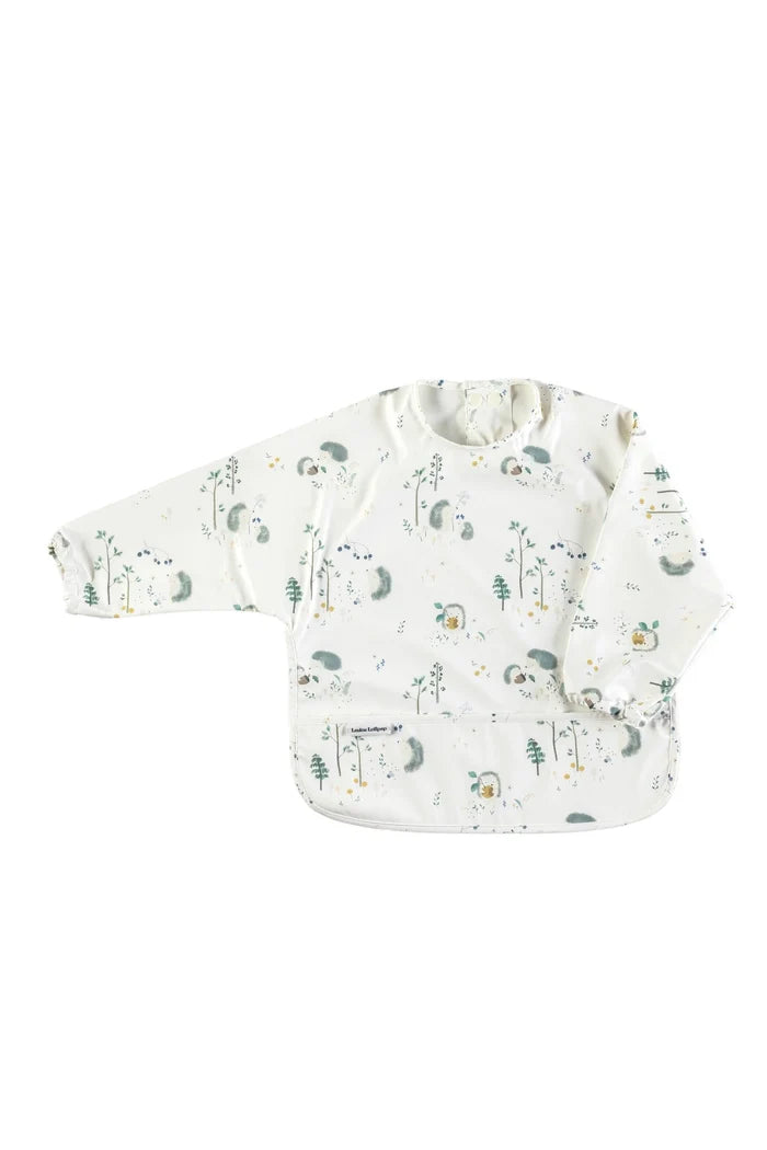 Loulou Lollipop Long Sleeve Bib - Hedgehog