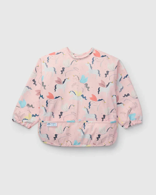 Loulou Lollipop Long Sleeve Bib - Unicorn Ballet