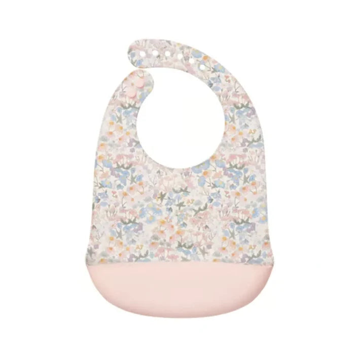 Loulou Lollipop Silicone Bib - English Garden
