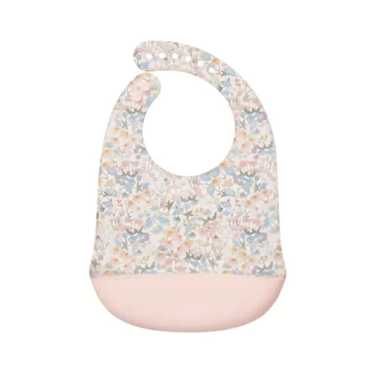 Loulou Lollipop Silicone Bib - English Garden