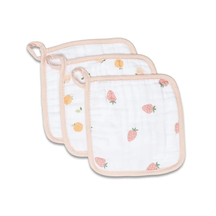 Lulujo 3 Pack Muslin Washcloth