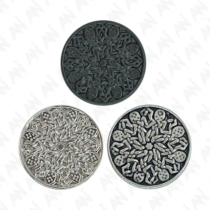 Mandala Pattern Design Buttons