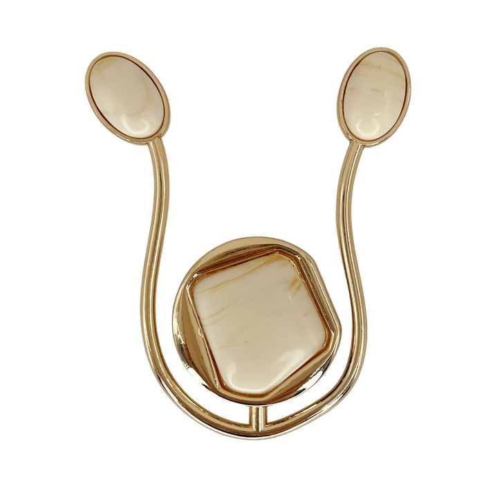 Marble Stone Embellished Buckle