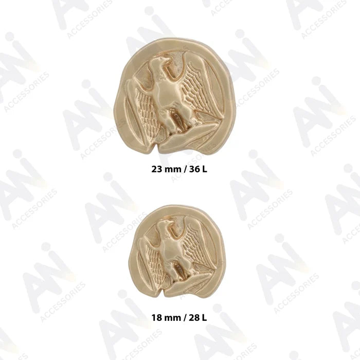 Matt Style Eagle Buttons for Clothing | 18mm(28L) & 23mm(36L)