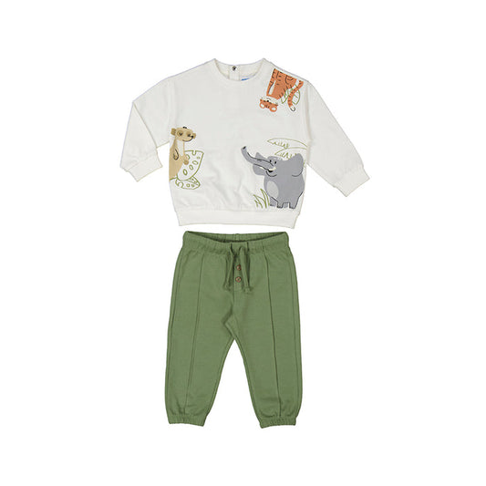 Mayoral 2pc Pullover Tracksuit - Sage Safari
