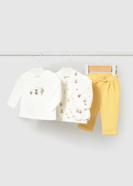 Mayoral 3pc Tracksuit - Chamomile with Ballerina's