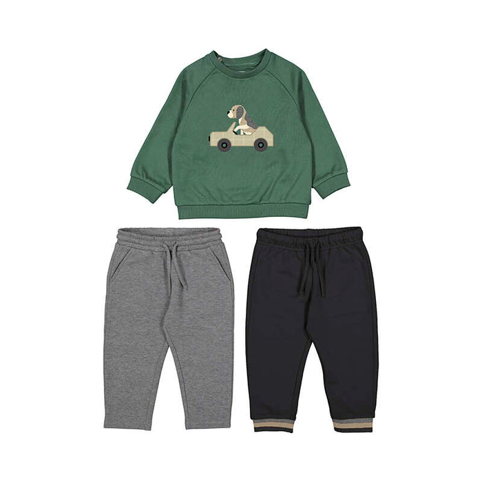 Mayoral 3pc Tracksuit - Fir Green