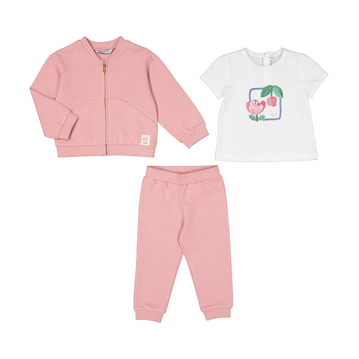 Mayoral 3pc Tracksuit - Rose