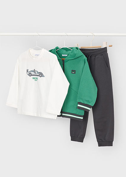 Mayoral 3pc Trancksuit - Racing Team - Acacia