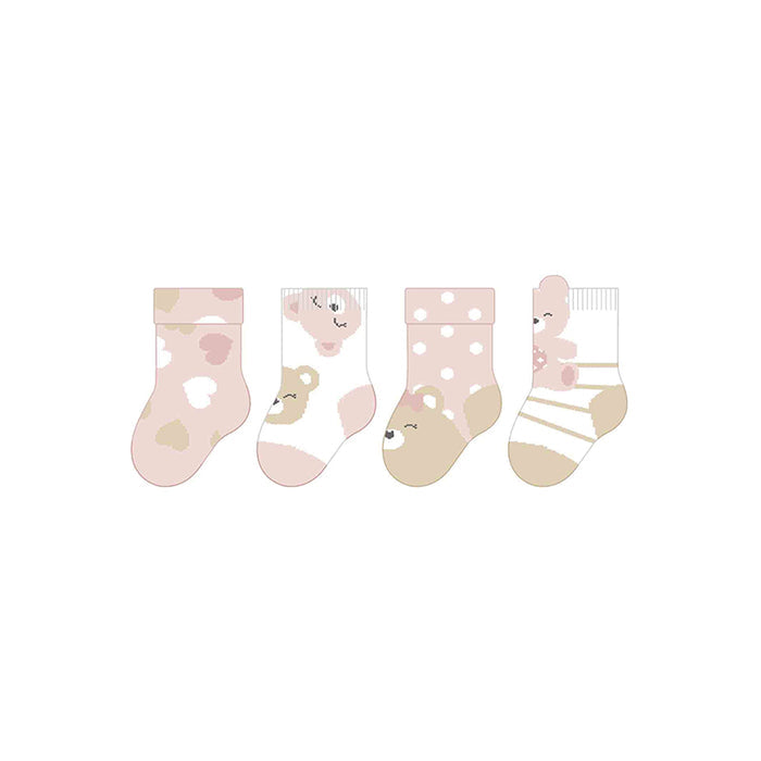 Mayoral 4pc Socks Set - Baby Rose