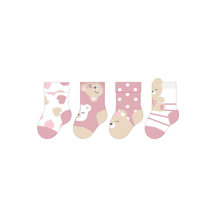 Mayoral 4pc Socks Set - Hibiscus