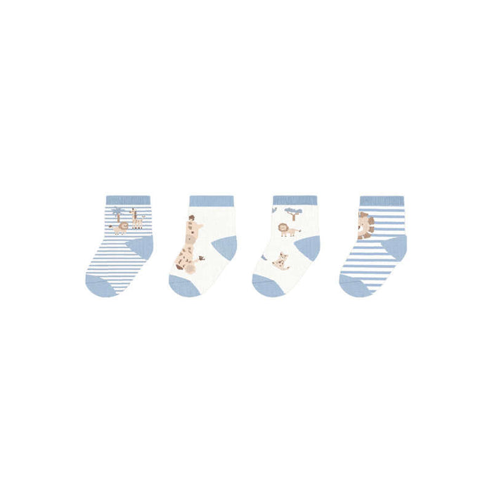Mayoral 4pck Socks Set - Atlantis Blue