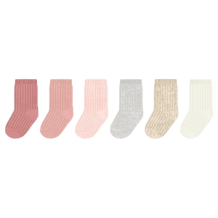 Mayoral 6 Pairs Sock Set - Roses