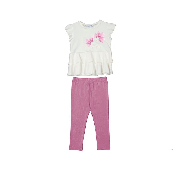 Mayoral Ankle Legging Set - Orchid