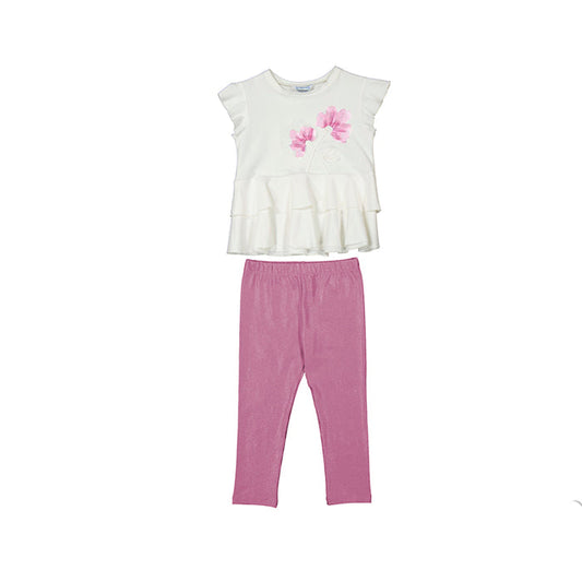 Mayoral Ankle Legging Set - Orchid