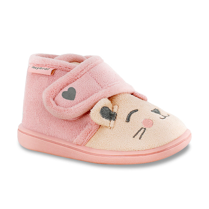 Mayoral Baby Slippers - Rose Pink Bear