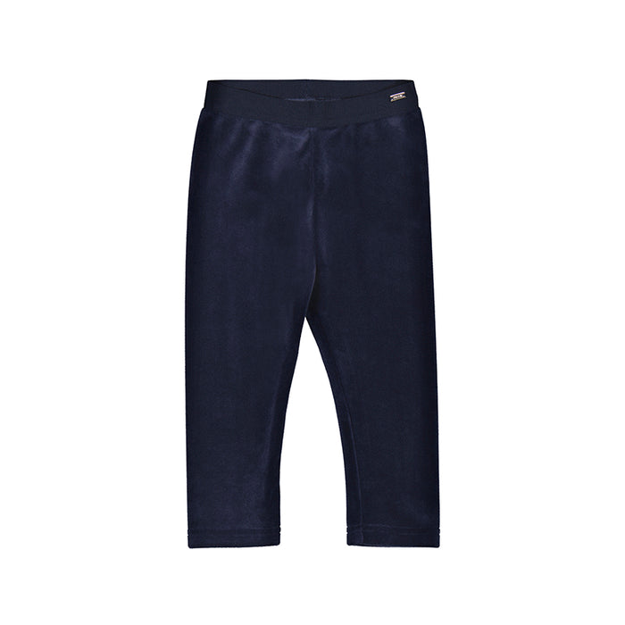Mayoral Basic Velvet Leggings - Navy