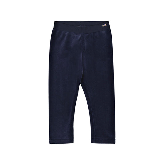 Mayoral Basic Velvet Leggings - Navy