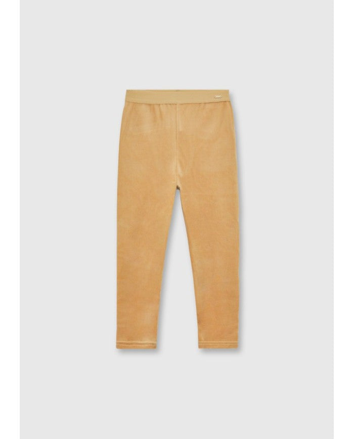Mayoral Basic Velvet Leggings - Toffee