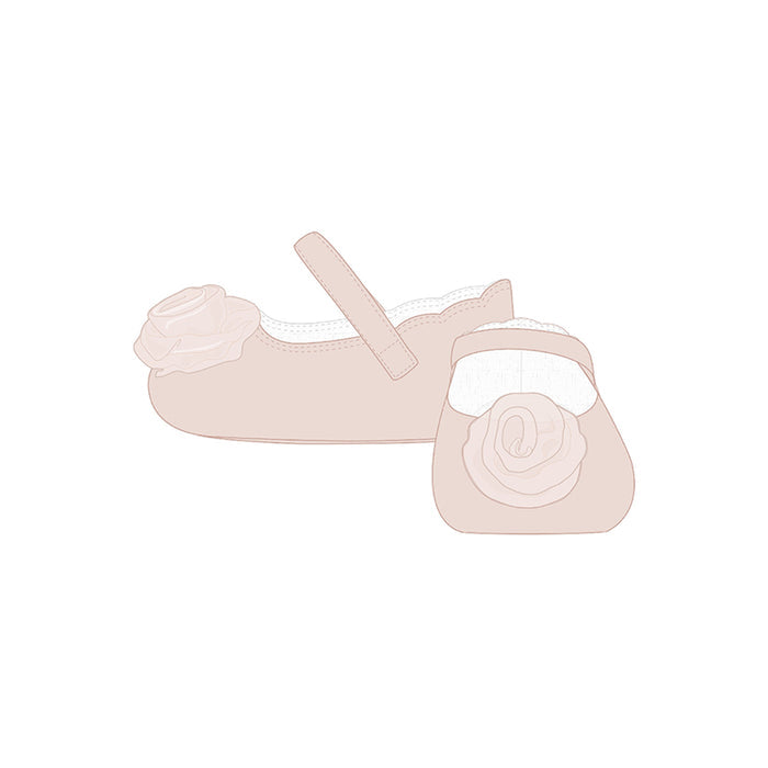 Mayoral Floral Mary Jane Shoes - Baby Rose Pink