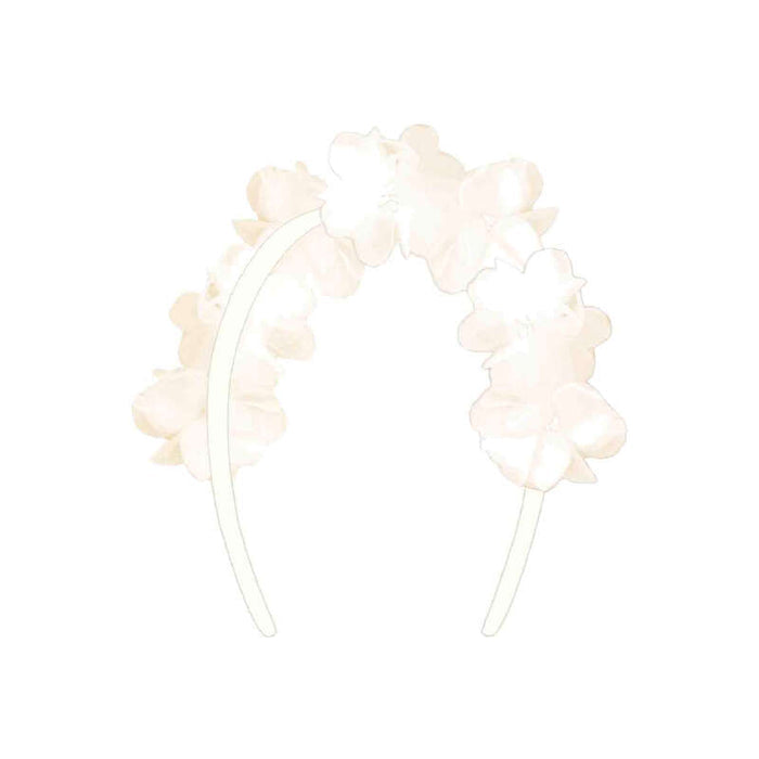 Mayoral Flower Headband - Natural/ Ecru