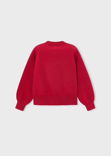 Mayoral Knit Cardigan - Red