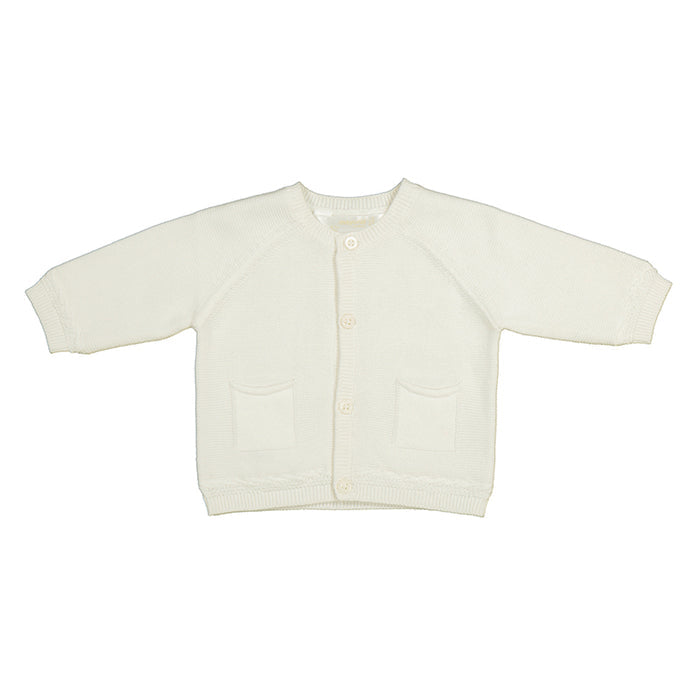 Mayoral Knit Cardigan - White