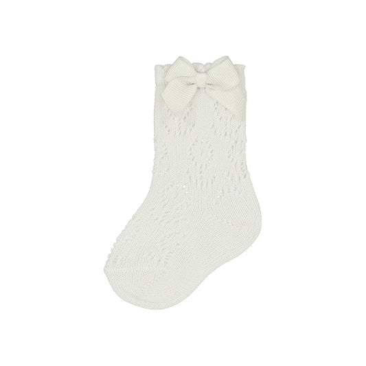 Mayoral Knit Detailed Socks - Natural
