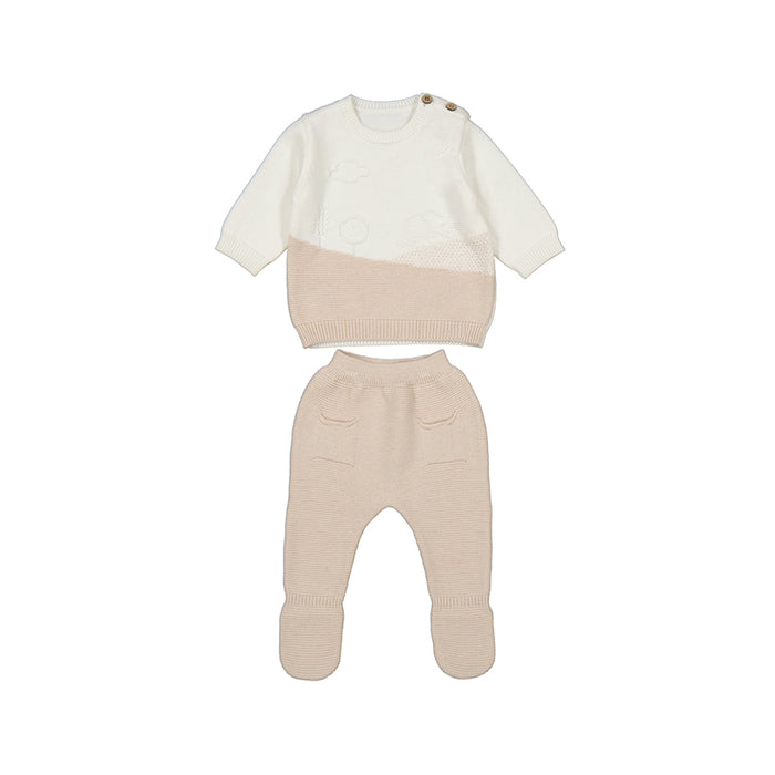 Mayoral Knit Leg Warmer Set - Soy