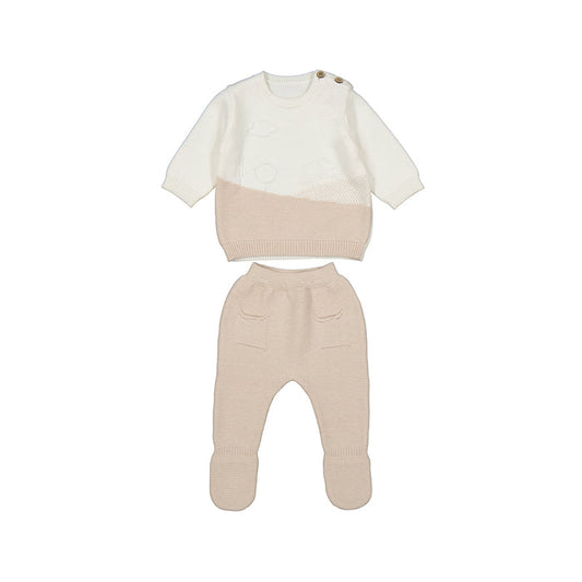 Mayoral Knit Leg Warmer Set - Soy