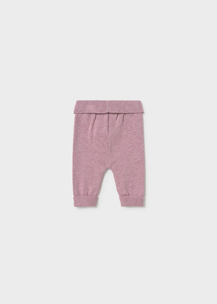 Mayoral Knit Legging and Vest Set - Mauve