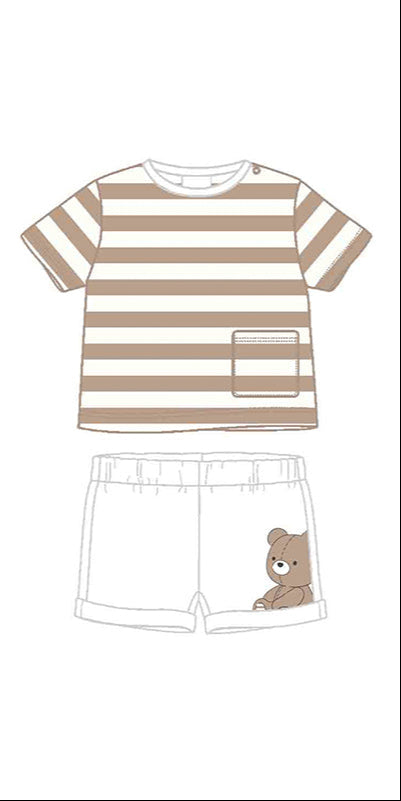 Mayoral Knit Set - Striped Muffin Bear