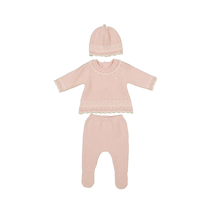Mayoral Leg Warmer & Hat Set - Crystal Pink