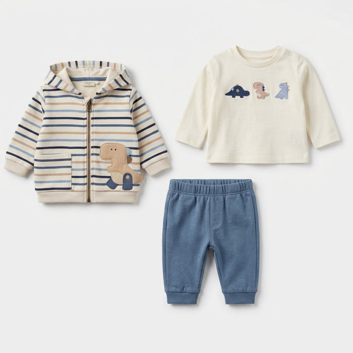Mayoral Long Sleeve 3pc Set - Arctic Blue