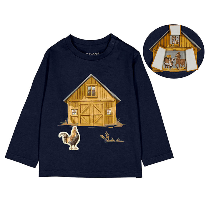 Mayoral Long Sleeve Shirt - Navy Barn