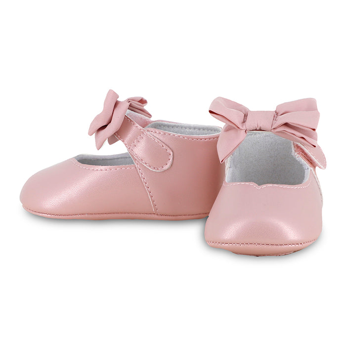 Mayoral Mary Jane Infant Shoe - Petal Pink with Bow