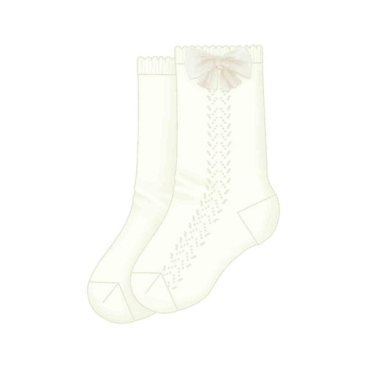 Mayoral Mid-Length Sock - Natural