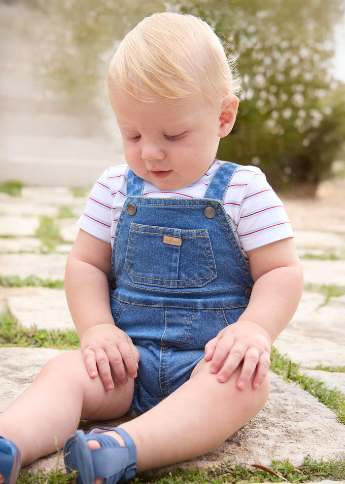 Mayoral Overall and T-Shirt Set - Denim