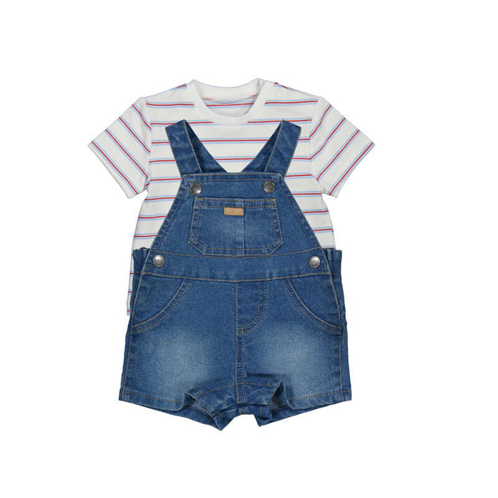 Mayoral Overall and T-Shirt Set - Denim