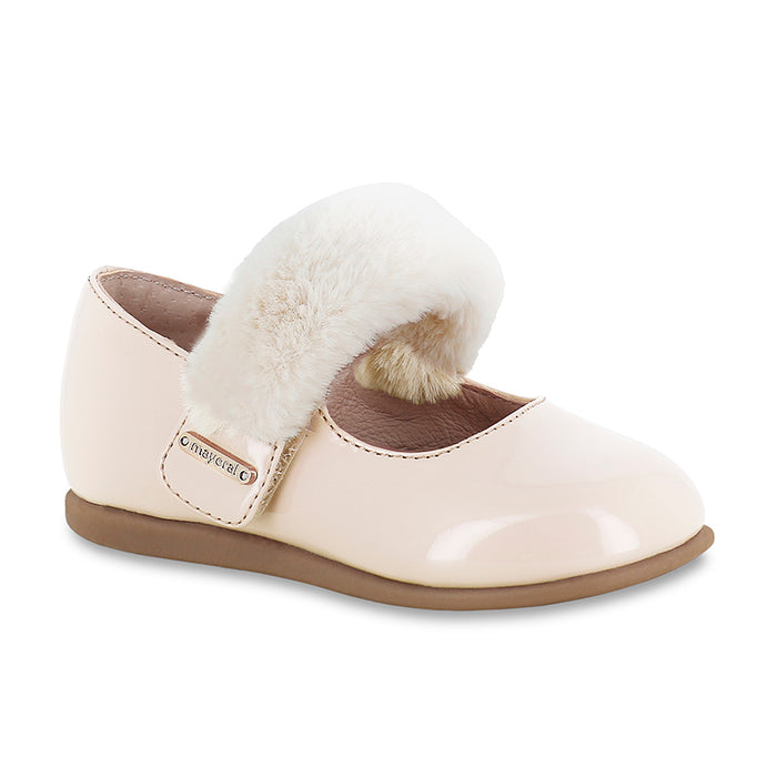 Mayoral Patent Leather Mary Jane - Natural