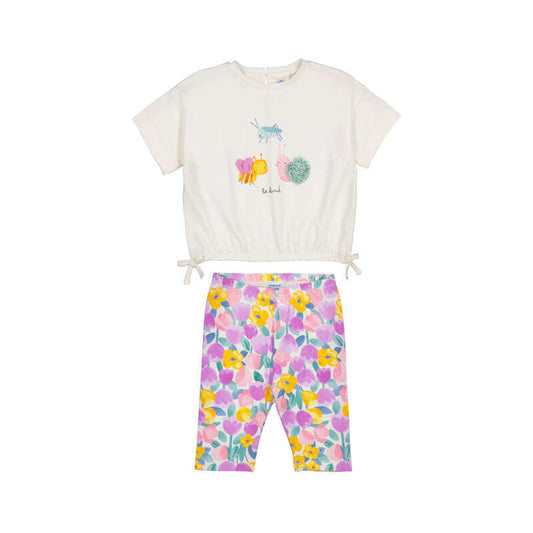 Mayoral Printed Legging and T-Shirt Set - Lilac