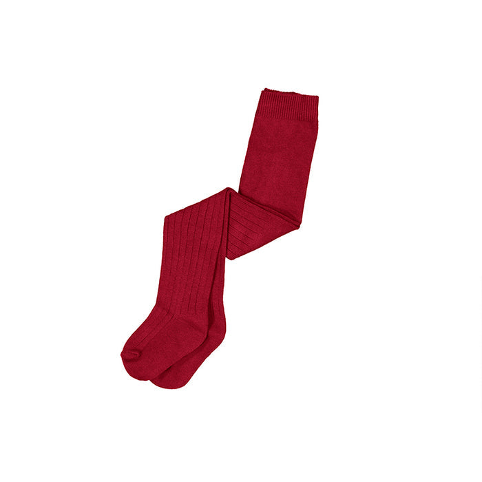Mayoral Ribbed Tights - Red