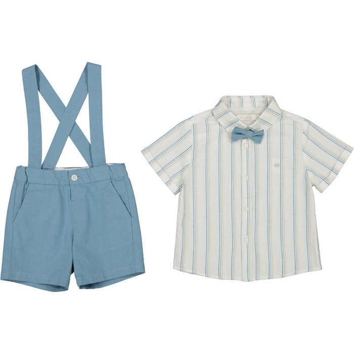Mayoral Short and Bowtie T-Shirt Set - Jade