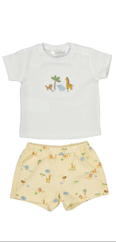 Mayoral Short and T-Shirt Set - Printed Animals