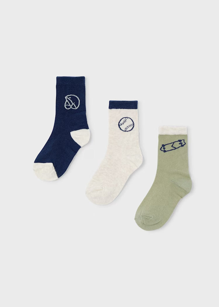 Mayoral Socks Set - 3Pairs Pistachio